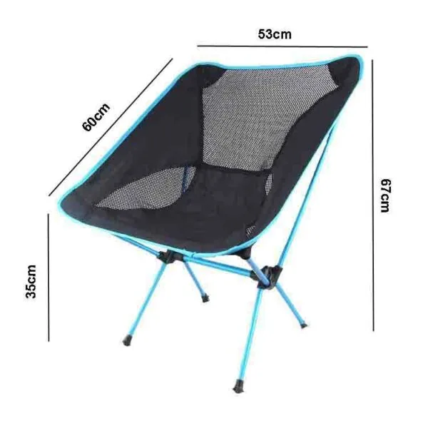 Aluminum alloy and Fabric Portable lightweight Outdoor Camping Easy Carry Detachable Folding Fish Chair