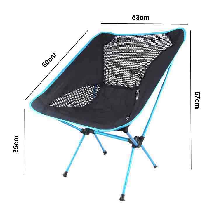 Aluminum alloy and Fabric Portable lightweight Outdoor Camping Easy Carry Detachable Folding Fish Chair