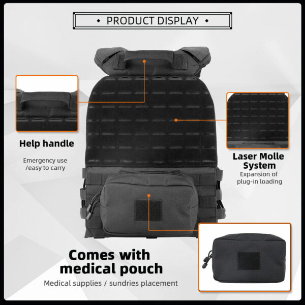 black plate carrier vest