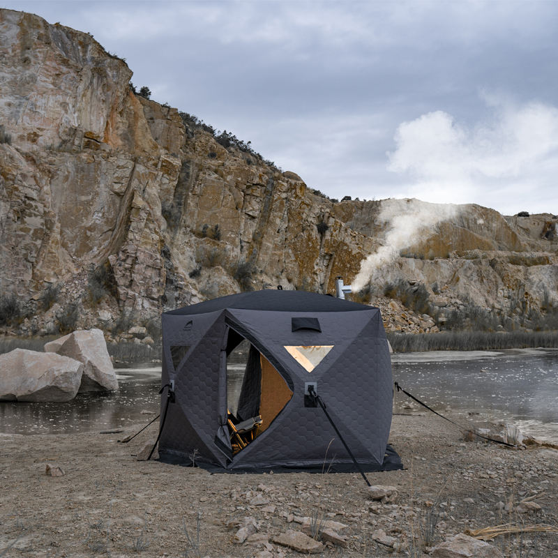 How To Tent Camp In The Winterwaterproof Triple-layer Ice Fishing