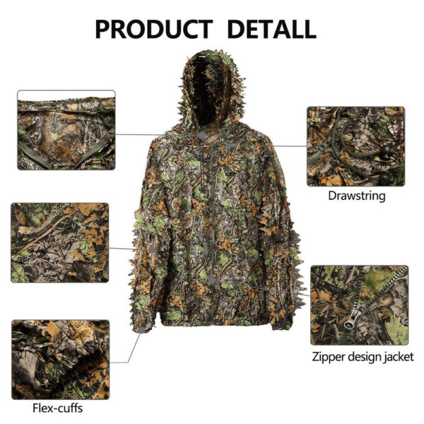 Camo Hunting Suit Camouflage 3D Leaf