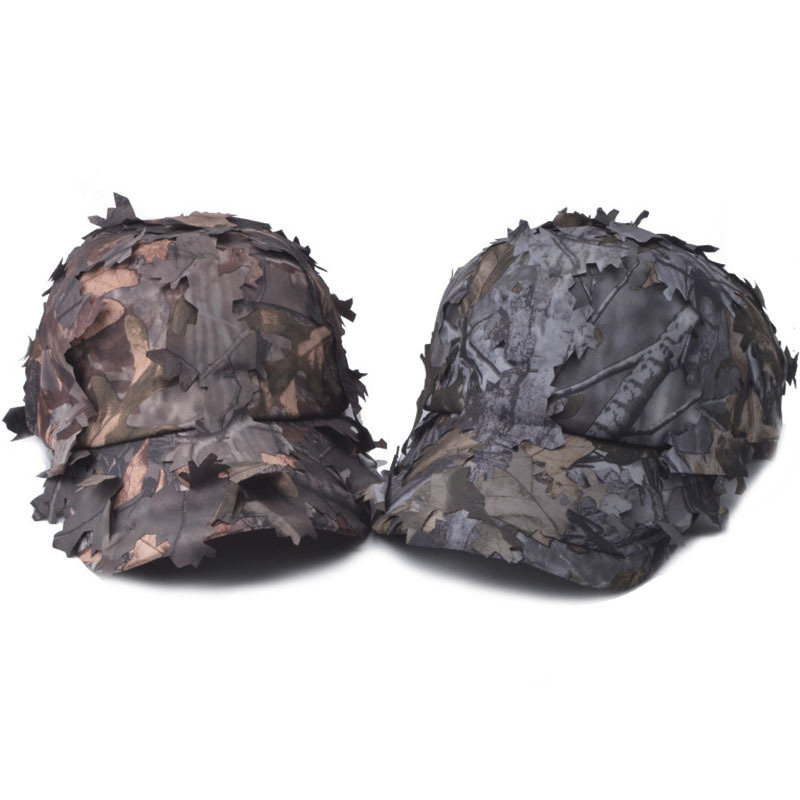 Camouflage hunting Cap details