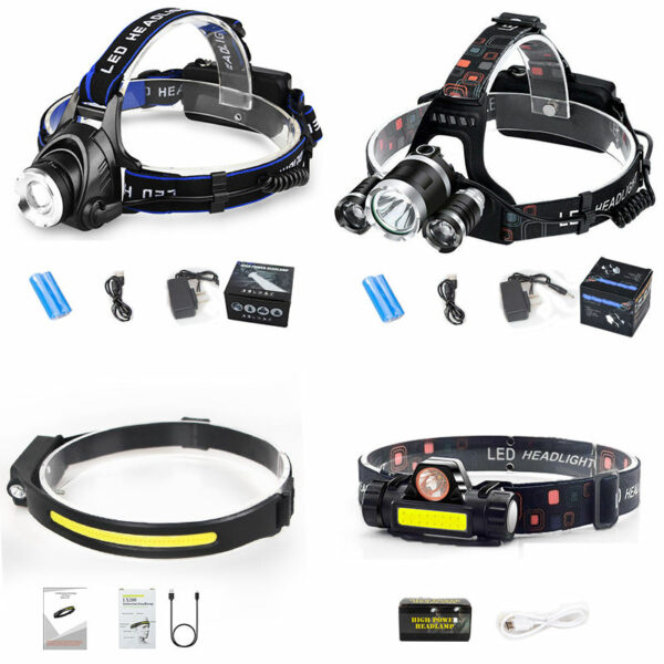 Led Light Headlamp Flashlight Head Lamp