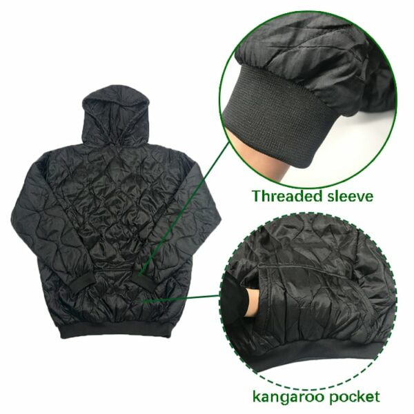 Place of Origin: Jiangsu, China Brand Name: OEM Product Name: Nylon Rip-stop Waterproof Pullover Solid woobie Hoodie Jacket Color: Camouflage, Solid color Usage: Keep warm Season: 3 season Fabric: Nylon rip-stop Net Weight: 500g Size: S-4XL Function: Keep warm Keywords: woobie hoodie, poncho liner MOQ: 50 units