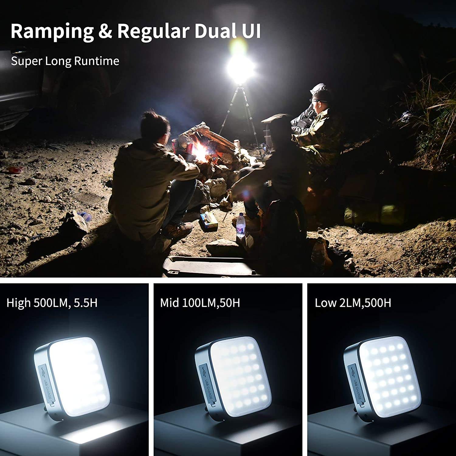 Zenison Outdoor Power Bank Magnetic Emergency Lamp