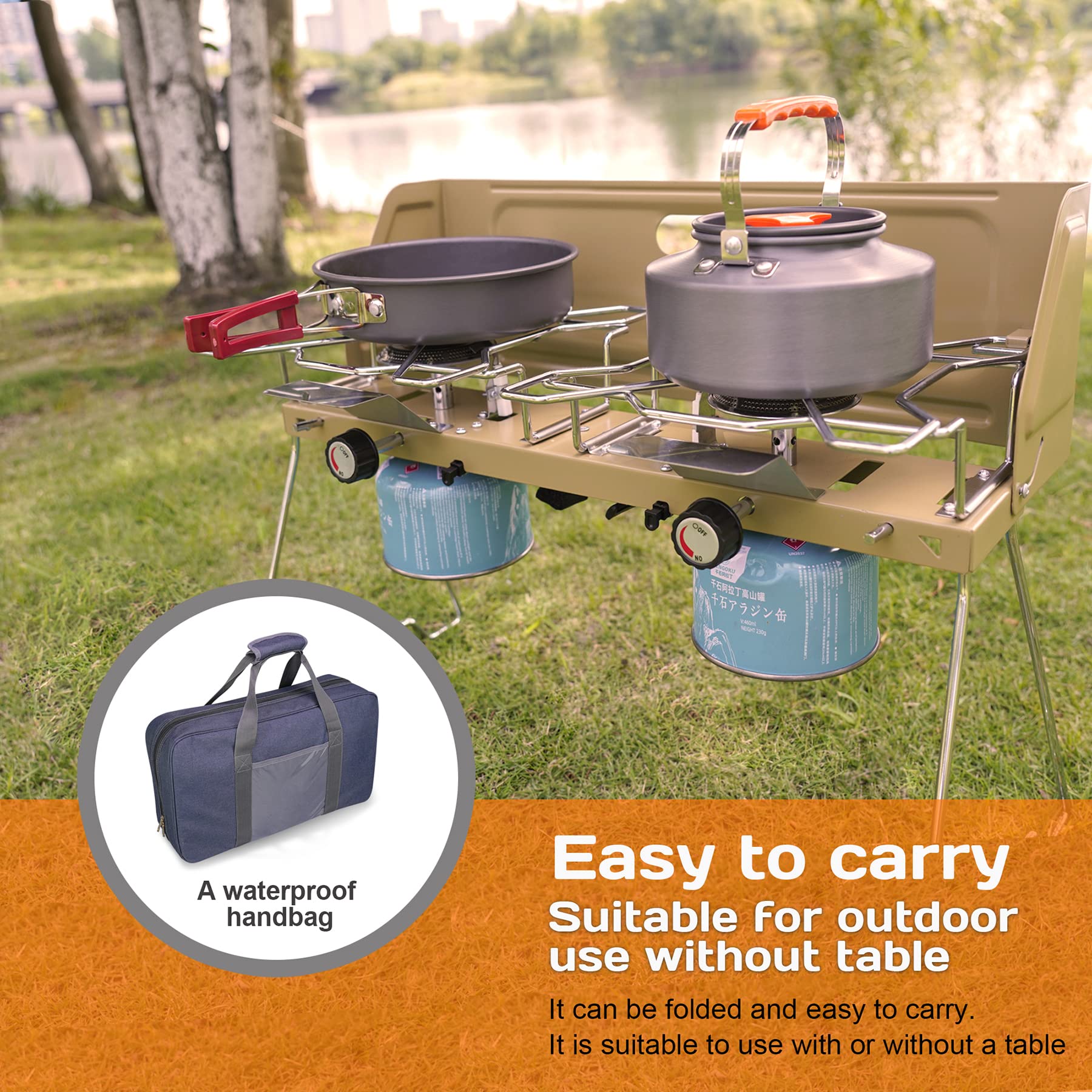 camping stove barbecue details 4