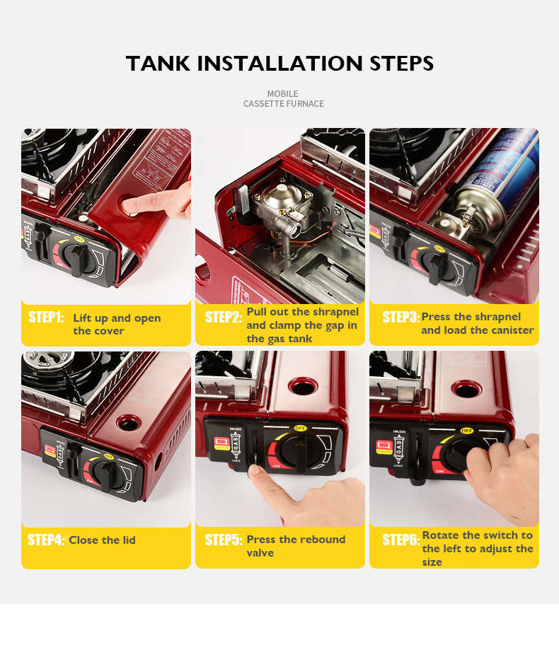 outdoor gas stove details