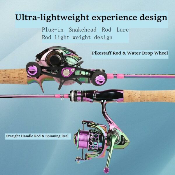 2 Sections Casting And Spinning Ultra Light Fishing Rod Carbon Fiber