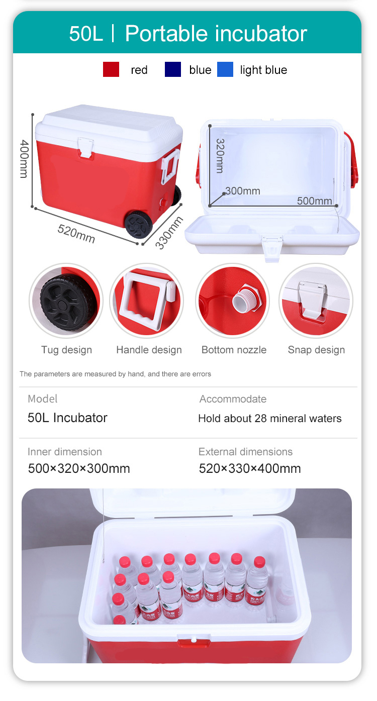 Camping Plastic OEM Ice Chest Cooler Box Detail