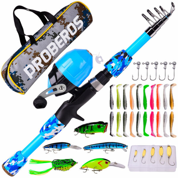 Kids Fishing Rod and Reel Combo Kit