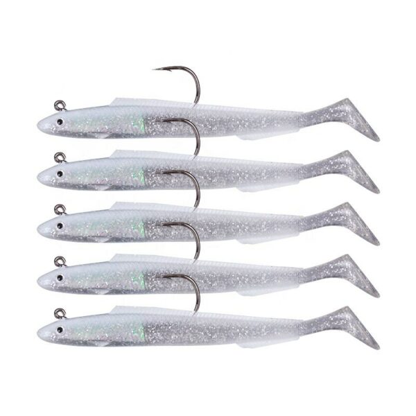 Lead Jig Head Eel Sandeel Soft Fishing Lure