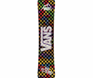 Wood core sandwich construction steel edge snowboard