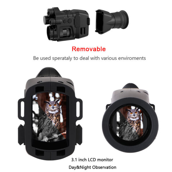 night vision monocular digital scope dual