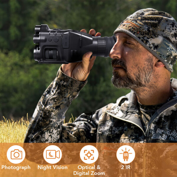 night vision monocular digital scope dual