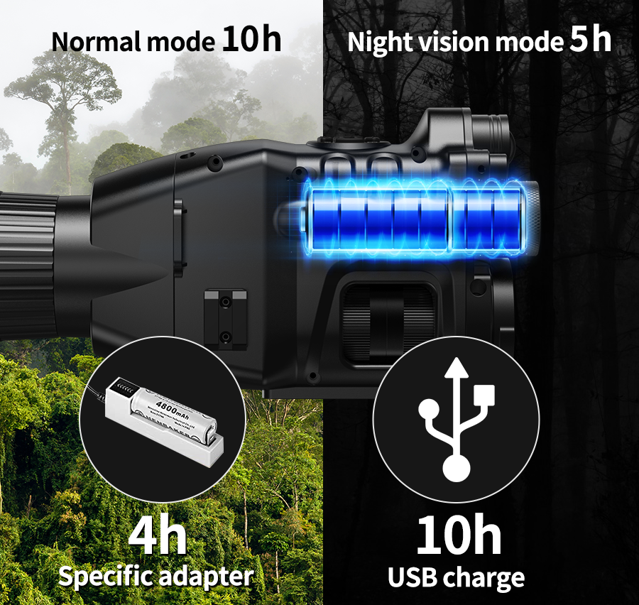 night vision monocular digital scope dual Detail