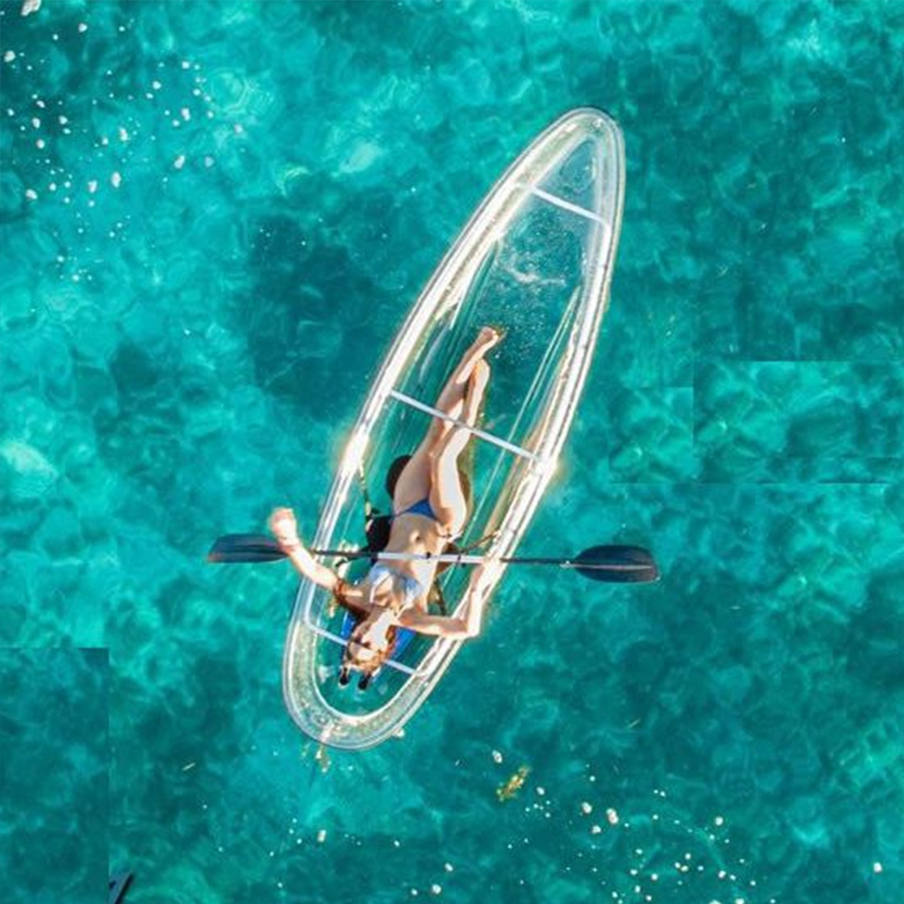 Hot Selling Clear Bottom See Through Boat PC Transparent Canoe Kayak